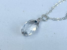 Kette Bergkristall Silber