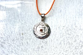 SVADHISTHANA Kette Sakral Chakra Citrin Anhänger Silber