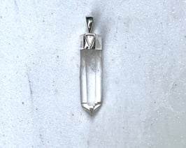 MY LIGHT CRYSTAL Anhänger Kristallspitze in Silberkappe