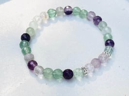 RAINBOW LIGHT Armband Fluorit