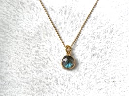 Kette Labradorit gold