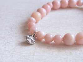LOVE ENERGY Armband rosa Andenopal Spirale