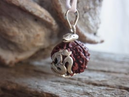Seidenband RUDRAKSHA OM & Schlange