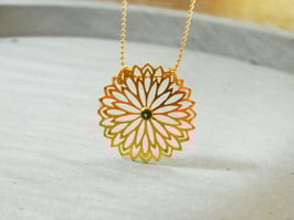 HEALING VIBES Kette Mandala Turmalin gold