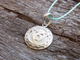 VISHUDDHA Kette Hals Chakra Anhänger Silber