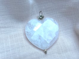 Anhänger HEART OF LOVE Rosenquarz Herz