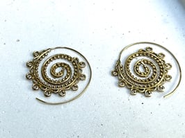 Ohrringe GOA SPIRIT Spirale gold