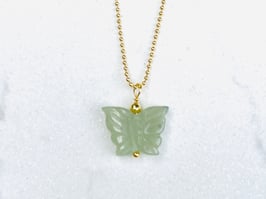 I AM BEAUTIFUL Kette Schmetterling Jade