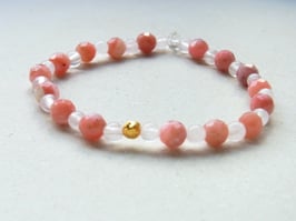 Armband Andenopal Rosenquarz