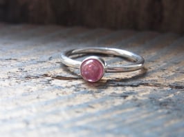 Ring rosa Turmalin Silber