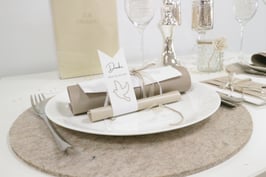 Filz-Telleruntersetzer