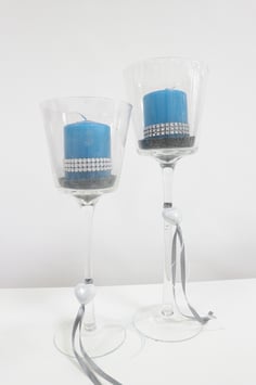 Kerzenständer und Kerzen Olivia