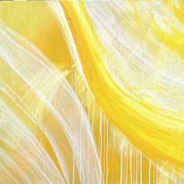 Corine Sylvia Congiu-2022- Série Jaune n° 1, 100 cm x 100 cm, acrylique sur toile