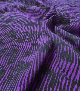 Crêpe de viscose - Sortilège Magic purple - Singulière cousette