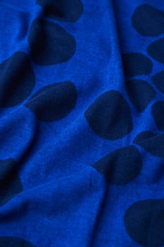 Maille brossée /organic brushed mind the maker - about a dot - cobalt blue