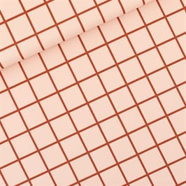 Grid - Lycra - Rose Soirée