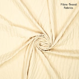 Tissu en coton mélangé plissé 3D Stripes -écru - Fibre mood