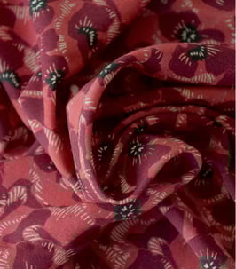 Viscose Coquelicot blossom