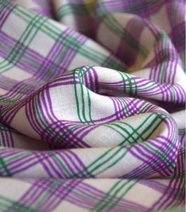 Viscose tramée - Harry's checks Purple