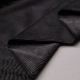 Organic kora corduroy - Black