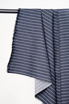 Denim Wide Stripes Mid blue