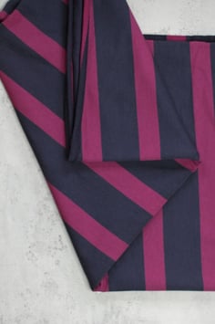 Sweat Sava Meet Milk - rayé navy/fuschia