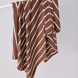 Jersey Nova stripe - Meet milk - PECAN/SHELL