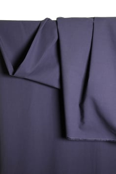 Popeline de coton bio - Bleu marine