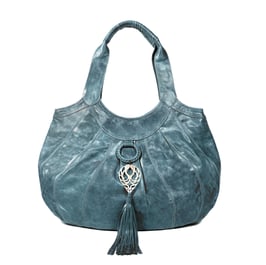 Sumba  - Sea green large leather shopper handbag