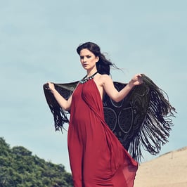 Joy extra large wrap - dark grey