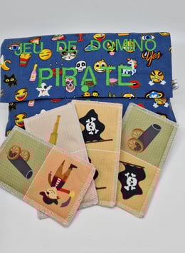 Jeu de Domino Pirate en tissus