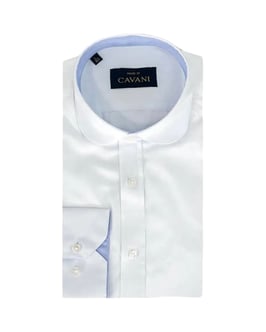 Herrenhemd Cavani - Weiss  (Herren 1930er Jahre Stil)