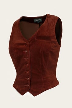 The Suit Up Waistcoat - Zimtbrauner Cord