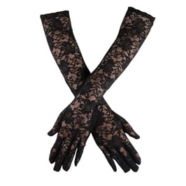 Spitzenhandschuhe lang