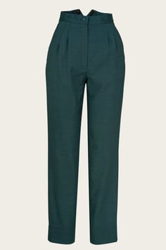 The Hepper Hepburn Slacks - Petrol