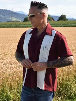 Bowling Shirt Shake Down Ruby (50er Jahre Stil)