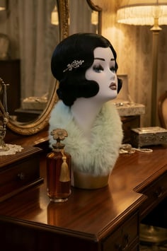 Kunstpelz Kragen - Zartes Mint-Pistachio