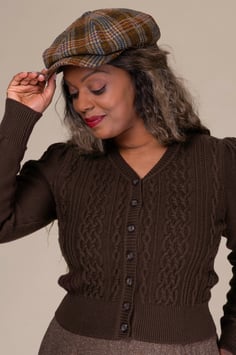 The Ice Breaker Cardigan - Chocolate