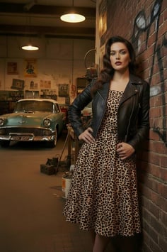 Amsterdam Heritage Biker Lederjacke - Kurz Schwarz