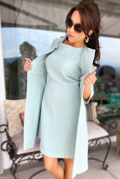 Chup Chup 60s Bridget Mantel - Hellblau