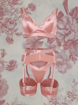 Lingerie Set - Rosa Satin