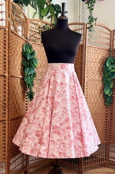PR Creations Jupe  " Rose Vintage Flower" (50er Jahre Stil)