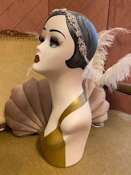 Gatsby Kopfschmuck Helga - Silber