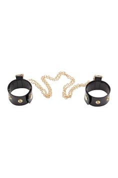Chain Detail Cuffs - Schwarz