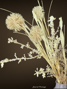 Botte de 6 petits chardons beiges