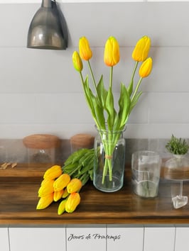 Botte de 5 Tulipes Jaunes