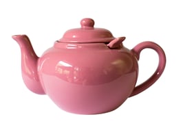 Ceramic Teapot with Infuser. Soft Pink