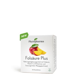 Phytopharma Folsäure Plus Kautabletten. 60 Kautabletten - pcode 7844095