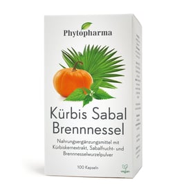 Phytopharma Kürbis Sabal Brennesel Kaps. 100 Stk.,    7786816