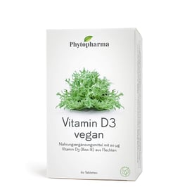 Phytopharma Vitamin D3 vegan, 60 Tabletten - pcode 7790165